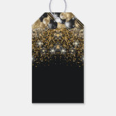 Luxury Birthday Gold Black - op maat Cadeaulabel (Achterkant)