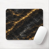 Luxury Black and Gold Marble Mouse Pad Muismat (Met muis)