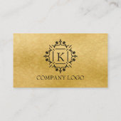 Luxury Black en Gold Visitekaartje (Achterkant)