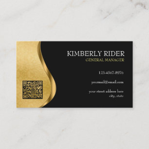 Luxury Black en Gold Visitekaartje