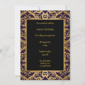 LUXURY BLACK GOLD ABSTRACT BIRTHDAY KAART (Voorkant)