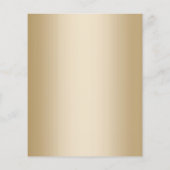 Luxury Black & Gold Floral Pattern Salon & Spa Flyer (Achterkant)