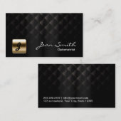 Luxury Black & Gold Optometrist Visitekaartje (Voorkant / Achterkant)