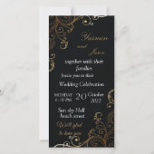 luxury Black Invitation (Voorkant)