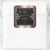 Luxury Black Rosegold Shimmery Product Labels Logo (Tas)