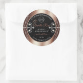 Luxury Black Rosegold Shimmery Product Labels Logo (Tas)
