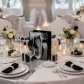 Luxury Black & White Wedding Gift Bag Medium Cadeauzakje