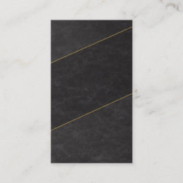 Luxury Blank Appointment Card – Black & Gold Afsprakenkaartje