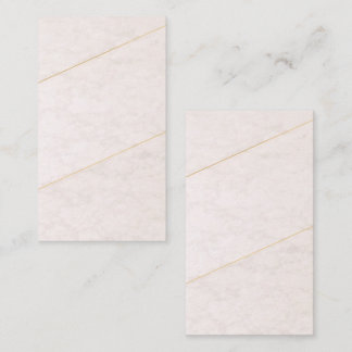 Luxury Blank Business Card – Ivory & Gold Visitekaartje