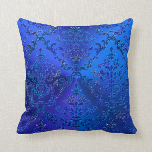 Luxury Blue Damask Elegant Sierkussen