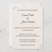 Luxury Blush Floral Wedding Invitation (Devant)