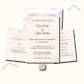 Luxury Blush Floral Wedding Invitation