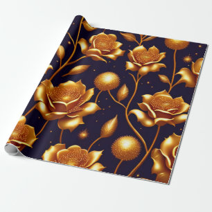 Luxury Boho Gold Roos Modern Collectie Cadeaupapier