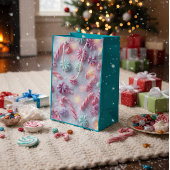 Luxury Candy Cane Christmas Gift Bag Medium Cadeauzakje