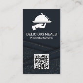 Luxury Catering Service | Abstract Paneel | QR Cod Visitekaartje (Voorkant)