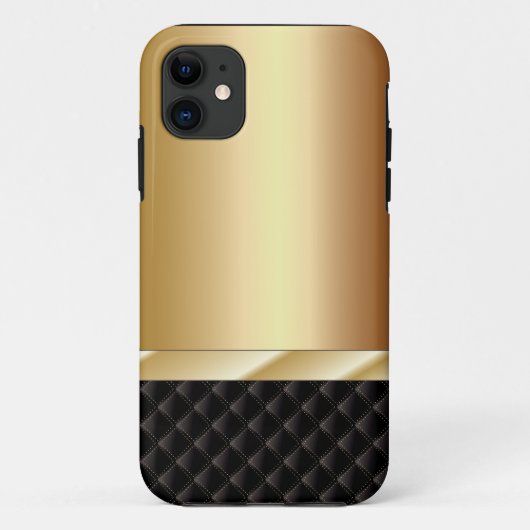 Luxury Champagne Black & Gold iPhone 5 Hoesje (Achterkant)