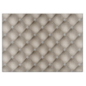 Luxury Champagne Diamond Tufted Pattern Snijplank (Voorkant)