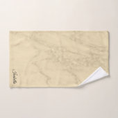 Luxury Champagne Gold Glitter Marble Customize Bad Handdoek (Handdoek)
