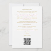 Luxury Chic Golden Branches Frame Photo Wedding (Achterkant)