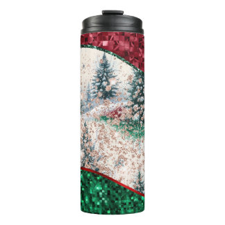 Luxury Christmas Trees Tumbler Thermosbeker
