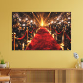 Luxury Cockapoo Red Carpet Canvas – Celebrity Dog Afdruk (Insitu (Woonkamer))