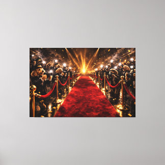Luxury Cockapoo Red Carpet Canvas – Celebrity Dog Afdruk