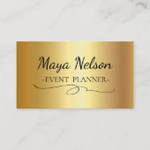 Luxury Cool Gold Sparkly Visitekaartje (Voorkant)