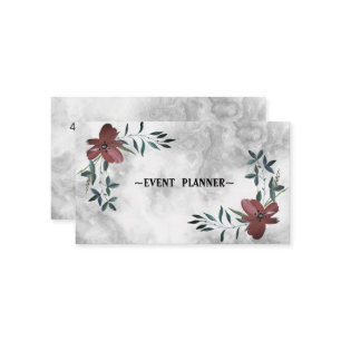 Luxury Cool Silver Marble Visitekaartje