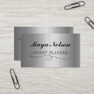 Luxury Cool Silver Sparkly Visitekaartje