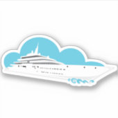 Luxury Cruise Ship Sticker (Voorkant)