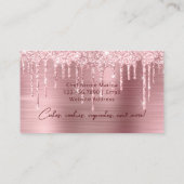 Luxury Cute Pink Cupcake Bakery Sweets Chef Visitekaartje (Achterkant)