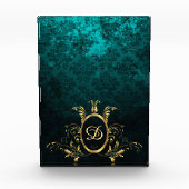 Luxury Damask gold Lijst - Gepersonaliseerd Fotoblokken (Voorkant)