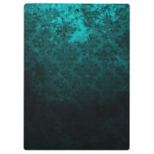 Luxury Damask Lijst monogram Klembord (Achterkant)