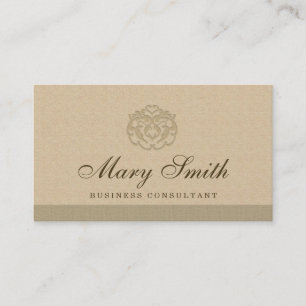 Luxury Damask Logo Visitekaartje Pearlized Finish