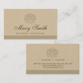 Luxury Damask Logo Visitekaartje Pearlized Finish (Voorkant / Achterkant)