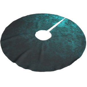 Luxury Damask turquoise Kerstboom Rok