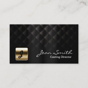 Luxury Dark Casting Director Visitekaartje
