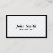 Luxury Diamond Quilt Accountant Visitekaartje (Voorkant)