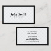 Luxury Diamond Quilt Artist Visitekaartje (Voorkant / Achterkant)