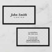 Luxury Diamond Quilt Lawyer Visitekaartje (Voorkant / Achterkant)