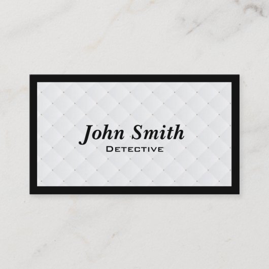 Luxury Diamond Quilt rechercheur Visitekaartje (Voorkant)