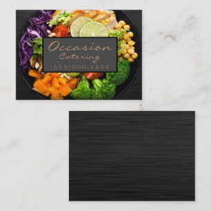 Luxury Dinner Food Bord Design Chef Catering Visitekaartje