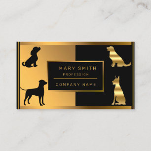 Luxury Dog Walker en dierenarts voegen Jouw tekst Visitekaartje