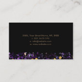 Luxury Dot Art Amethyst en Gold Visitekaartje (Achterkant)