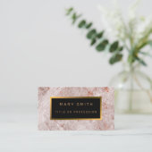 Luxury Elegant Black Gold Visitekaartje (Staand voorkant)