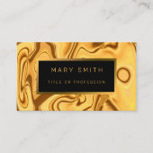 Luxury Elegant Gold Marble Visitekaartje (Voorkant)