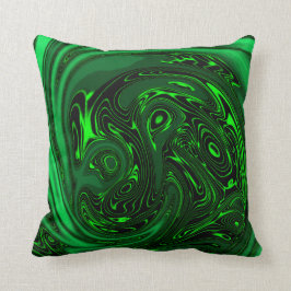 Luxury Elegant Green Dragon Horse Abstract Kussen