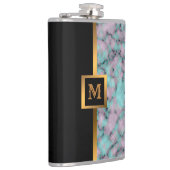 Luxury Elegant Modern Black Gold Marble Heupfles (Rechts)