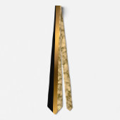 Luxury Elegant Modern Black Gold Marble Stropdas (Voorkant)