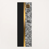 Luxury Elegant Modern Black Gold Marble Yogamat (Voorkant)